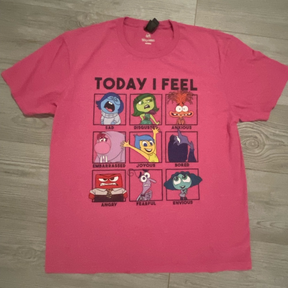 Pink 'Today I Feel' Inside Out t shirt